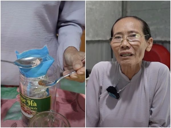 ▲▼越南63歲婦人阮詩濃（Nguyen Thi Ngon）宣稱40多年來只靠喝水生存，不吃固態食物。（圖／翻攝自YouTube）