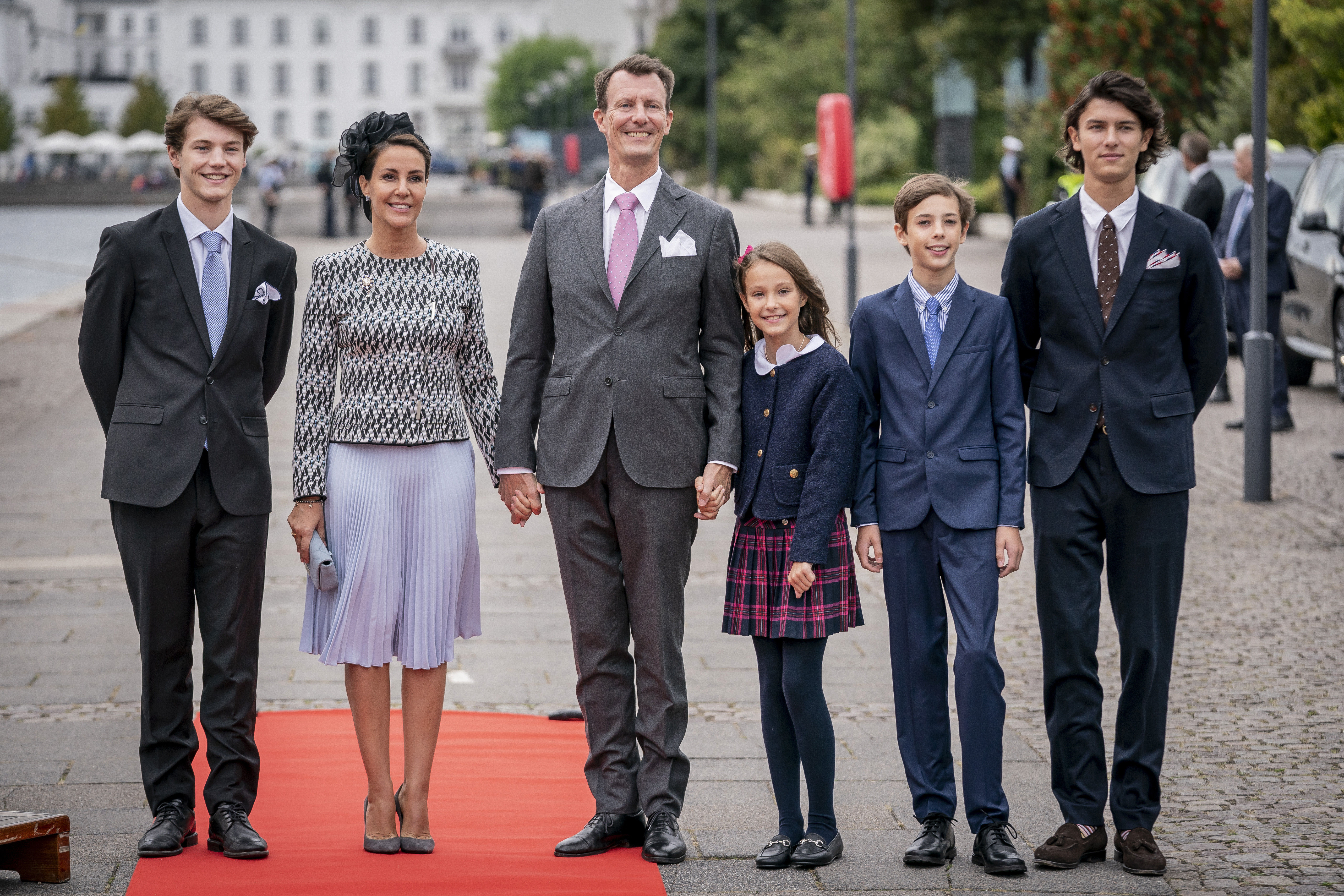 ▲▼丹麥約阿基姆王子的4名子女。（圖／達志影像／美聯社）