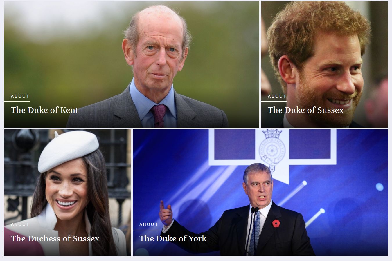 ▲▼ 英國王室官網成員名單。（圖／royal.uk）