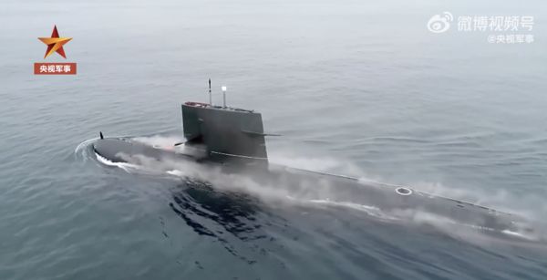 ▲解放軍海軍094A核潛艇「長征18號」。（圖／翻攝央視軍事）