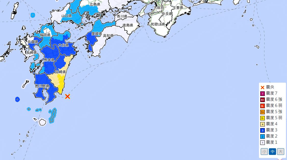 日本宮崎縣發生 規模5 8地震 最大震度5弱 Ettoday國際新聞 Ettoday新聞雲