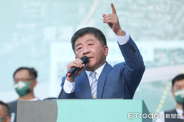 ▲台北市長候選人陳時中於競選總部成立大會致詞。（圖／記者林敬旻攝）