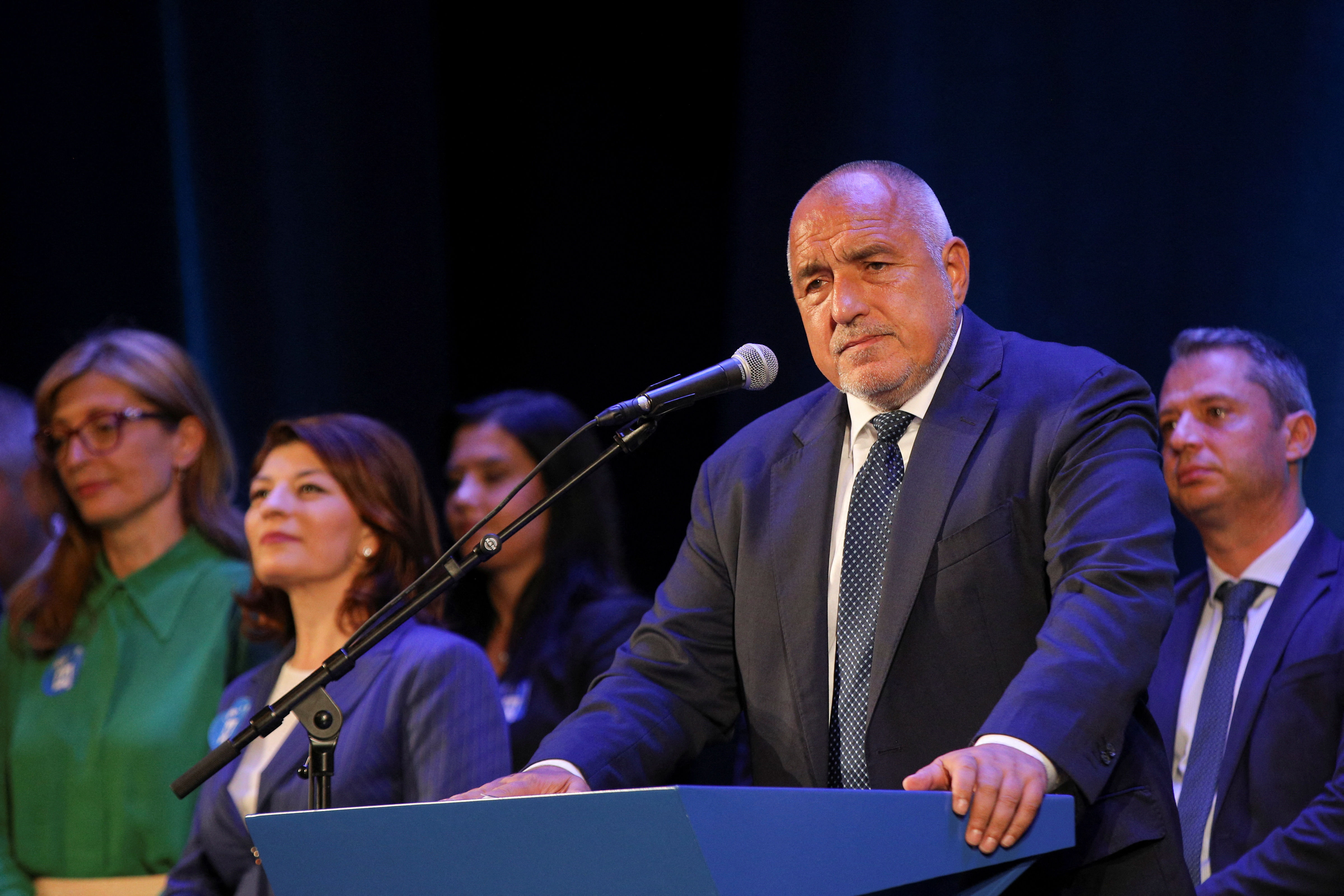 ▲▼前總理巴里索夫（Boyko Borissov）領導的「保加利亞公民歐洲發展黨」（GERB）看似將勝選成為第一大黨。（圖／路透）