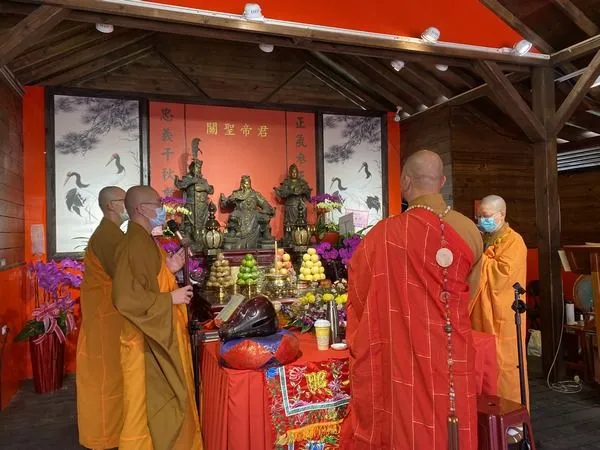 ▲桃園威天宮重建祈福法會，藝人名嘴現身