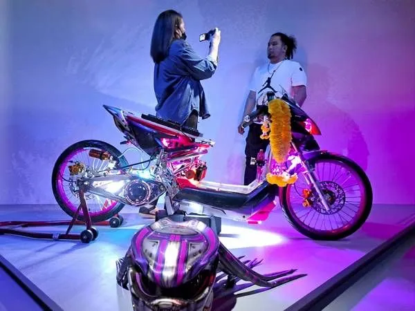 ▲2022桃園科技藝術節，電單車改裝作品很吸睛