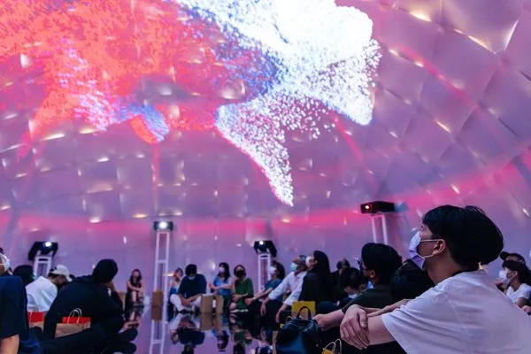 ▲▼ 空總,臺灣當代文化實驗場,聲徜音樂節,FUTURE VISION LAB,DOME,沉浸式。（圖／臺灣當代文化實驗場提供）