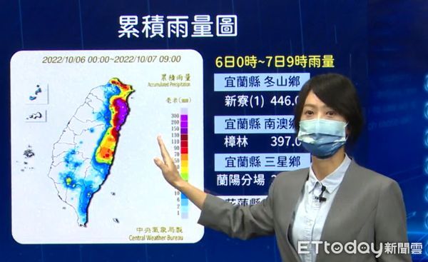 ▲▼氣象局說明天氣情況。（圖／記者謝盛帆攝）