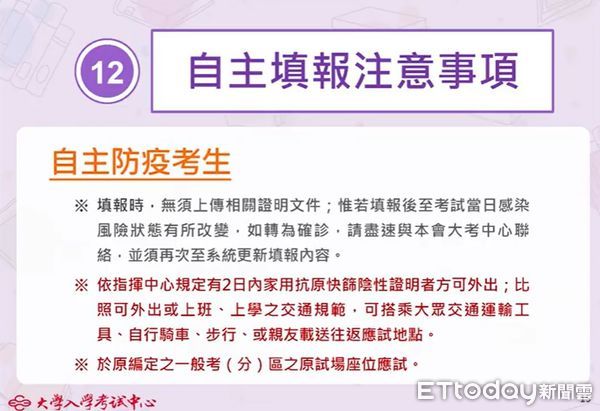 ▲▼今年高中英聽首度開放確診生應考。（圖／許敏溶翻攝）