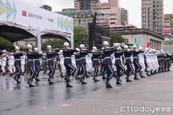 ▲▼國慶大會預演，三軍儀隊聯合操演。（圖／記者黃克翔攝）