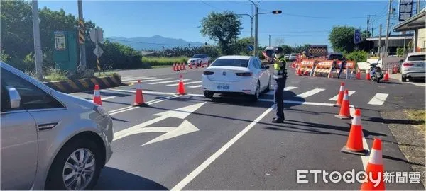 ▲國慶連假，東港警加強交通疏導作為            。（圖／記者陳崑福翻攝，下同）