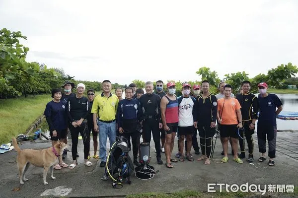 ▲台東縣水中運動訓練協會今清除泰國鱧。（圖／記者楊漢聲翻攝）