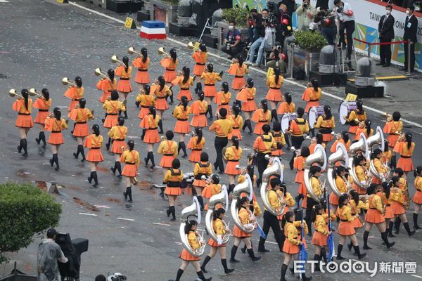 ▲▼日本京都橘高校吹奏部「橘色惡魔」來台國慶表演。（圖／記者黃克翔攝）