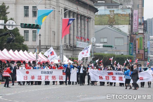 ▲▼國慶大會 日本橘高校表演 日華議員懇談會、立法院台日交流聯誼會 游錫堃。（圖／記者周宸亘攝）