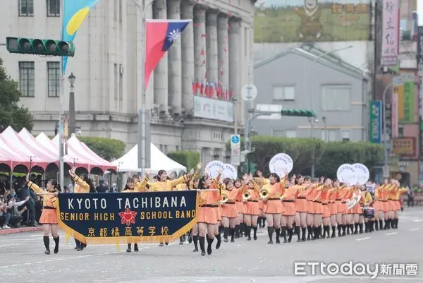 ▲▼日本京都橘高校吹奏部「橘色惡魔」來台國慶表演。（圖／記者周宸亘攝）