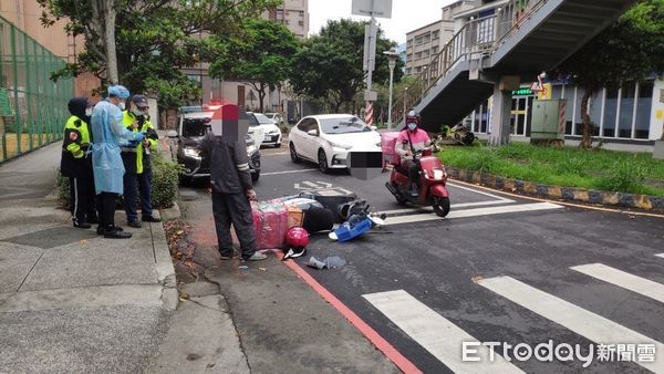 ▲▼熊貓外送員酒測超標，女騎士卻肇逃             。（圖／記者陳以昇翻攝）