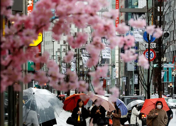 ▲▼日本疫情,日本街頭,東京街頭。（圖／路透）