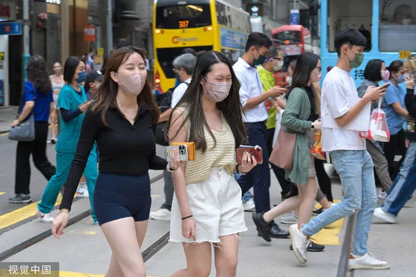 ▲香港,疫情,街景,口罩,新冠。（圖／CFP）
