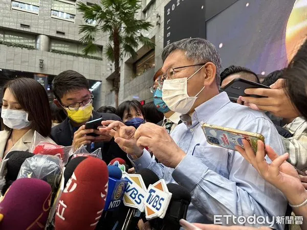 ▲▼柯文哲出席「2023台灣燈會在台北」記者會。（圖／記者袁茵攝）