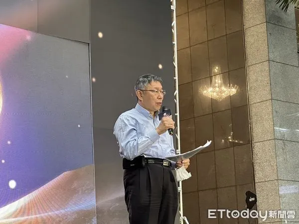 ▲▼柯文哲出席「2023台灣燈會在台北」記者會。（圖／記者袁茵攝）