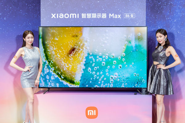 ▲小米今在台展示旗下最新86吋大尺寸電視。（圖／業者提供）