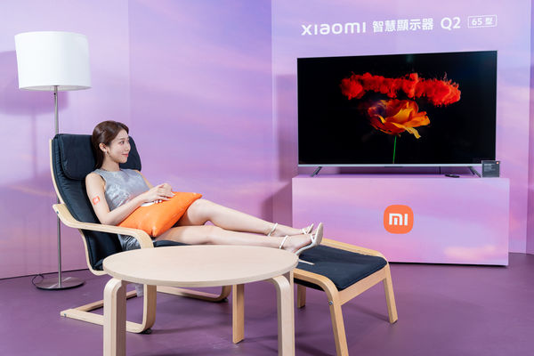 ▲小米今在台展示旗下最新86吋大尺寸電視。（圖／業者提供）