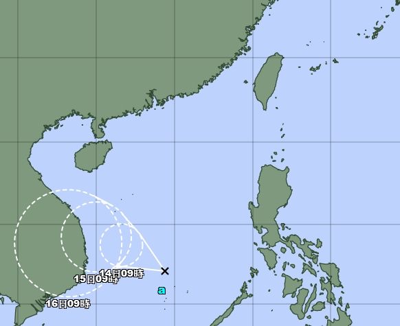 ▲▼熱帶性低氣壓生成。（圖／翻攝日本氣象廳）