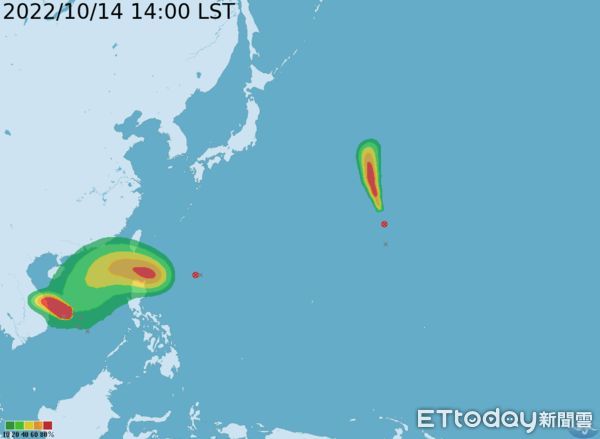 ▲▼週末可能三颱共舞，嚴防較大雨勢。（圖／氣象局）