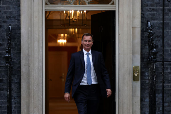 ▲▼英國財政大臣杭特（Jeremy Hunt）。（圖／路透）