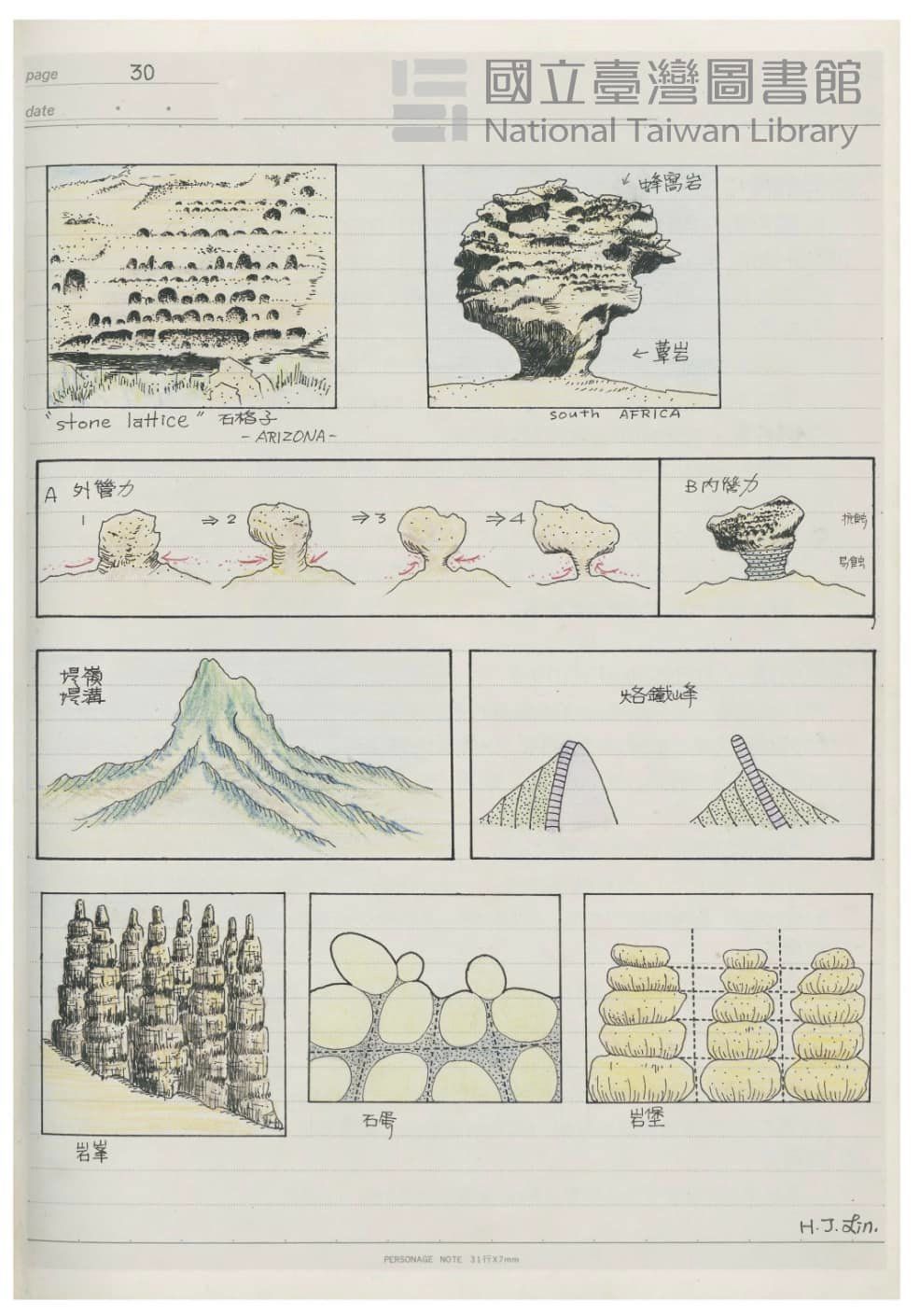 ▲台師大退休副教授林惠娟學生時代的上課筆記，被國立台灣圖書館數位典藏。（圖／林惠娟提供）