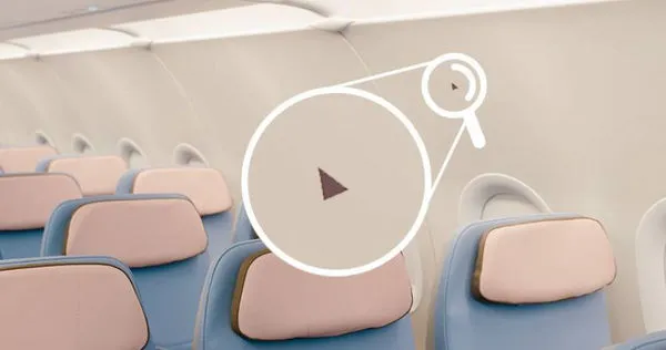 飛機座位藏「神秘三角」。（圖／翻攝自華航臉書）