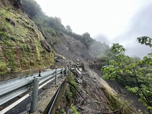 ▲台7線北橫公路大曼路段坍方