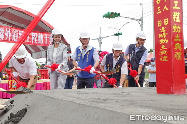 ▲南投縣政府興建139丙線工業路第二期於今天通車，旺來園區聯外道路也動土開工。（圖／南投縣政府提供）