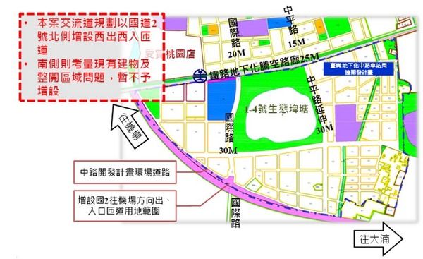 ▲國道2號增設中路交流道