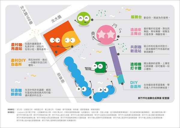 ▲2022新竹市社造聯合成果展「造城，新竹ING」場地配置圖。。（圖／新竹市政府提供）