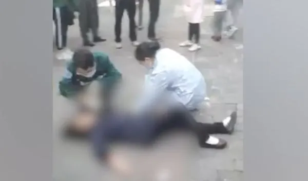 ▲▼白貓「從天而降」砸到一樓老婦　導致腰椎骨折、顱內出血。（圖／翻攝微博）