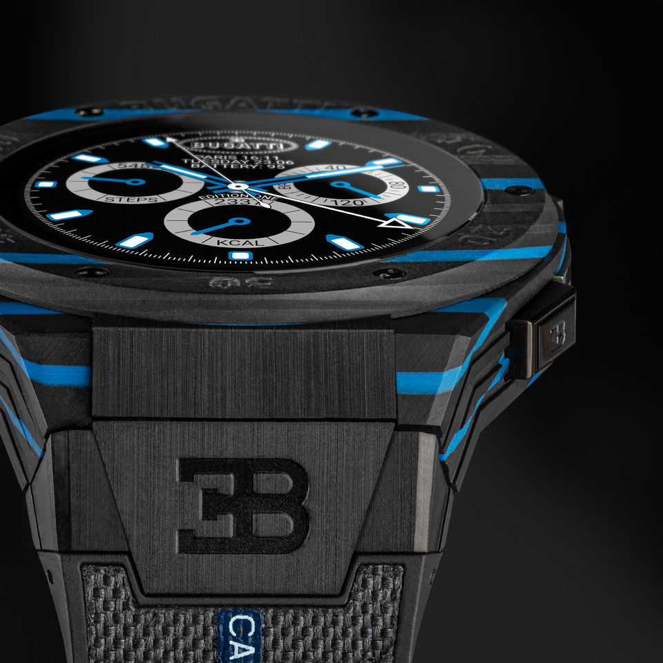 ▲Bugatti Carbone Limited Edition智慧手錶。（圖／翻攝自Bugatti）