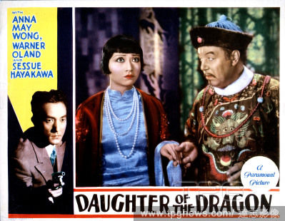 ▲▼華裔影星黃柳霜（Anna May Wong）主演於1931年上映的美國電影《龍女》（Daughter of the Dragon）。（圖／達志影像）