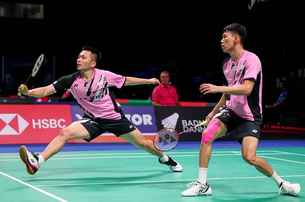 ▲▼ 丹麥公開賽，▼李洋／盧震。（圖／Badminton photo提供）