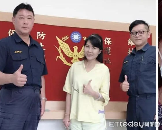 ▲台南市警佳里分局與永康分局聯手下，成功尋獲盧女姑姑，助其相認團圓，成就美事。（圖／記者林悅翻攝，下同）