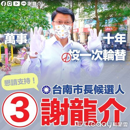 ▲台南市長、市議員抽籤號次結果出爐，市長部分5人選1人，市議員共13選區，106人角逐57席市議員席位。（圖／記者林悅翻攝，下同）