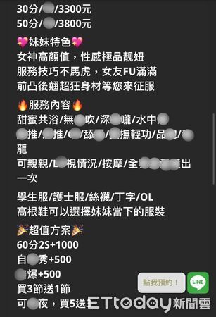 ▲台南市警永康分局破獲跨國性交易應召集團，逮捕熊姓主嫌為首犯罪集團等17人，另查獲4名小姐與性交易男客4人，小姐中竟有泰國籍變性女應召。（圖／記者林悅翻攝，下同）