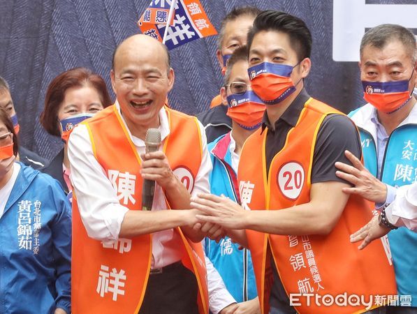 ▲▼韓國瑜 蔣萬安 出席陳錦祥議長競總成立大會。（圖／記者屠惠剛攝）