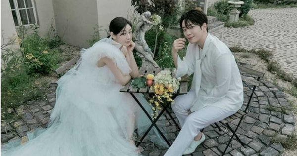 南韓滑冰女神甜嫁小5歲美聲男星　超高顏值婚紗照曝光