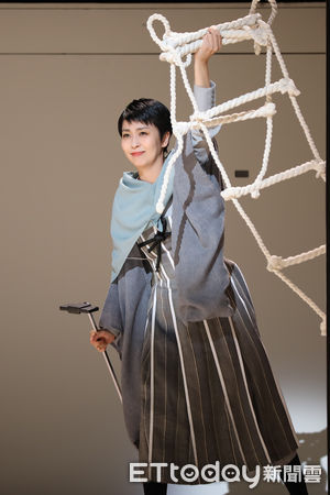 ▲松隆子與人氣演員廣瀨鈴、至尊淳合作的舞台劇《Q：歌舞伎之夜》來台演出。（圖／記者蔡宜芳攝）