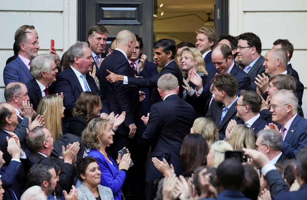 ▲▼英國新首相蘇納克（Rishi Sunak）提到能夠領導執政黨保守黨、回饋英國這個帶給他許多的國家，他感到既謙卑又榮幸。（圖／路透）