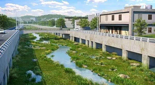 ▲彰化大埔截水溝成選戰攻防。（圖／記者唐詠絮翻攝）