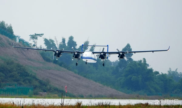 ▲全球首款4發動機大型無人機在四川首飛成功。（圖／翻攝環球時報）
