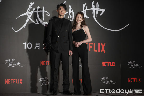 ▲許瑋甯、李程彬出席Netflix《她和她的她》上線記者會。（圖／記者林敬旻攝）