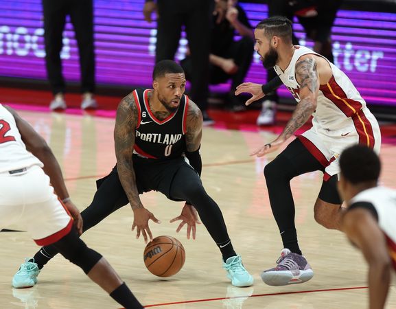 ▲▼ 拓荒者一哥里拉德（Damian Lillard）。（圖／達志影像／美聯社）