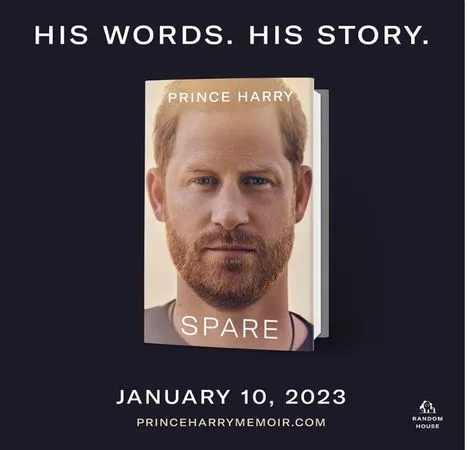 ▲ 英國哈利王子回憶錄《備胎》（Spare）將在2023年1月發行。（圖／翻攝自random推特）